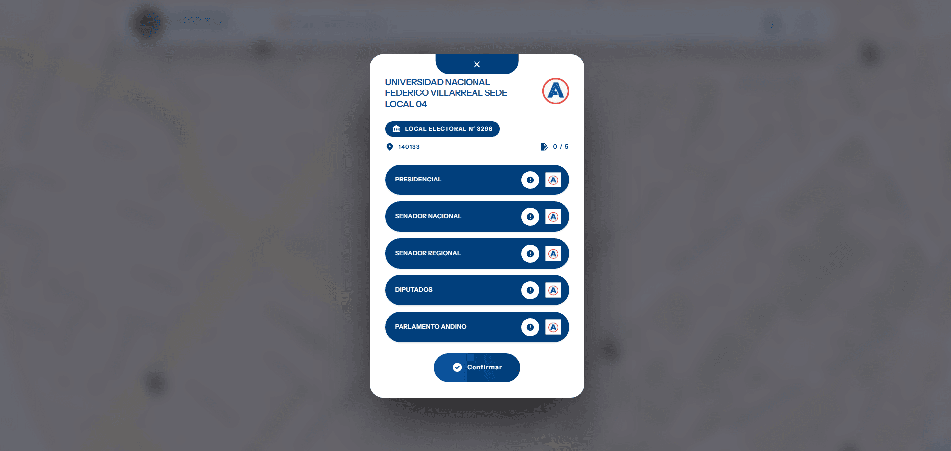 Validación de Actas de Votación - Captura 3
