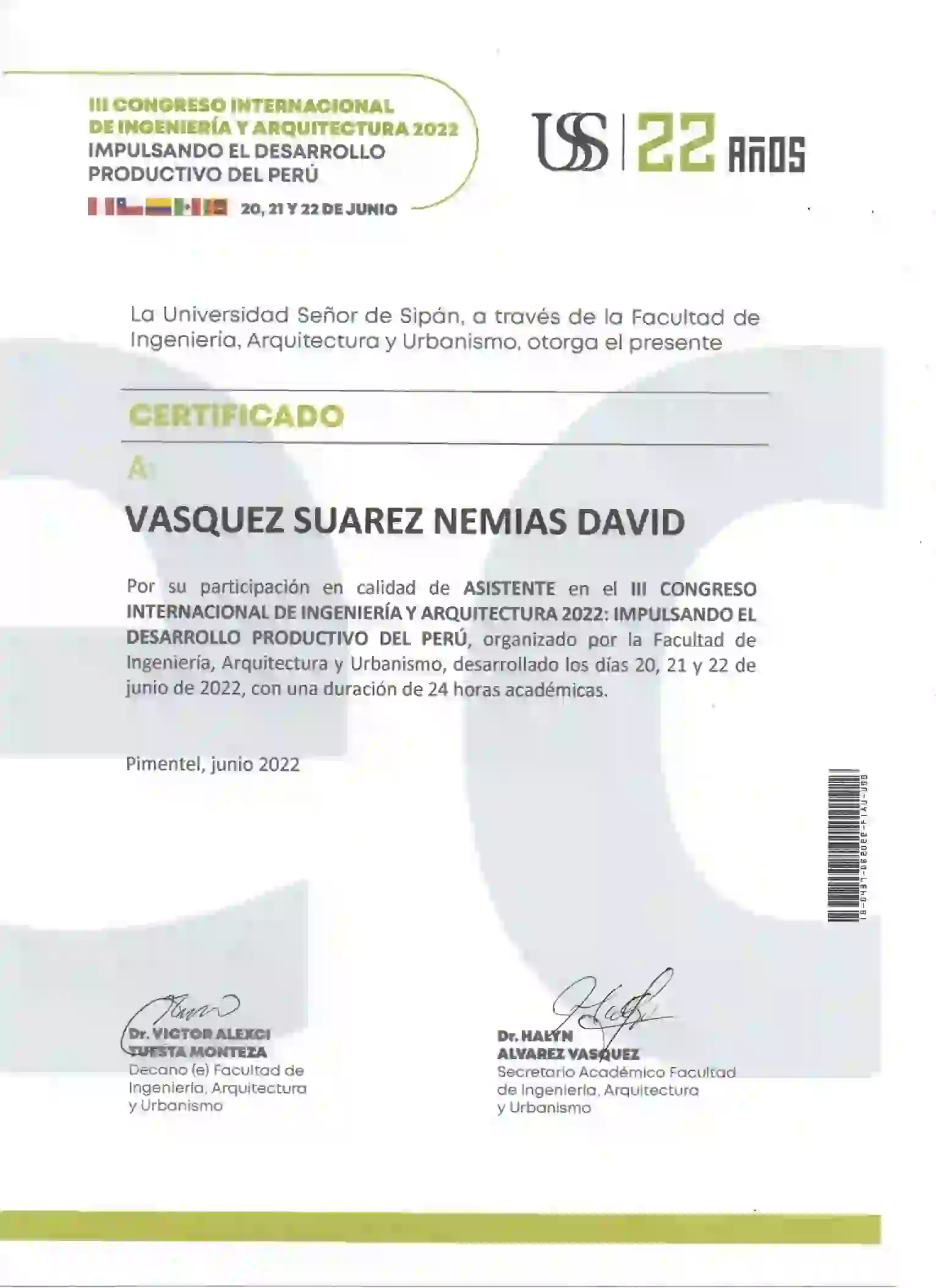 III Congreso Internacional de Ingeniería (Organizador)