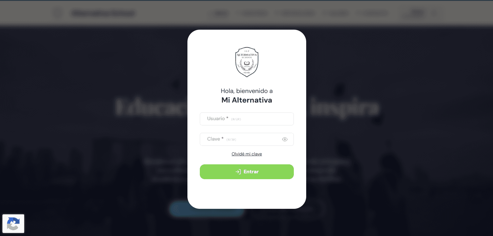 Alternativa School – Plataforma Educativa - Captura 2