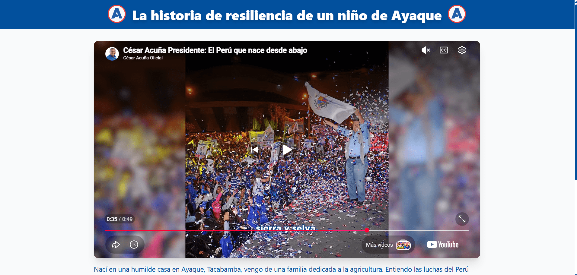 CesarAcuna.pe – Web de Campaña - Captura 1